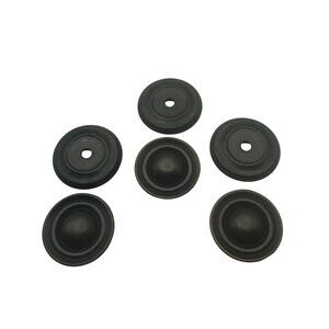 Set Of 3 Antiqued Bronze Drawer Knobs with Back Plates